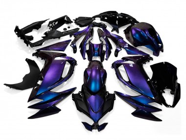 2020-2025 Kawasaki Ninja 650 EX650 Motorcycle Fairings - Chameleon Blue Purple