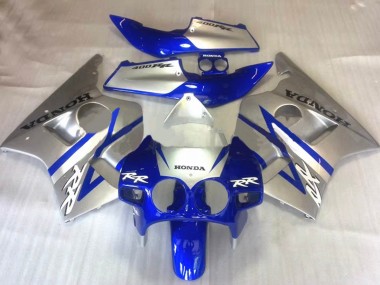 1987-1989 Honda CBR400RR NC23 Motorcycle Fairings - Silver Blue