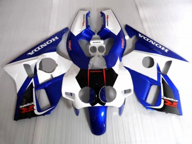 1987-1989 Honda CBR400RR NC23 Motorcycle Fairings - White Blue HRC