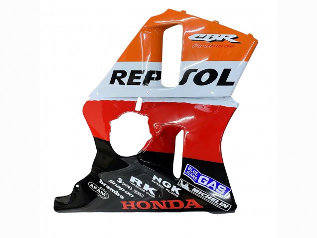 1987-1989 Honda CBR400RR NC23 Motorcycle Fairings - Orange White Red Glossy Black Repsol HRC