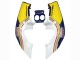 1987-1989 Honda CBR400RR NC23 Motorcycle Fairings - White Yellow Blue Rothmans