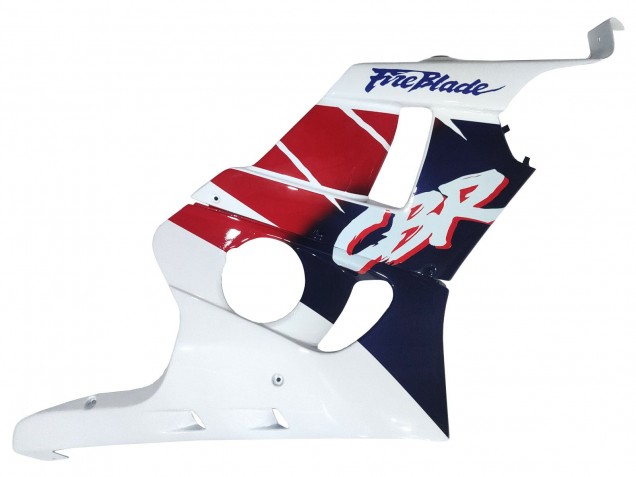 1990-1999 Honda CBR400RR NC29 Motorcycle Fairings - White Red Dark Blue Fireblade