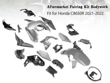 2019-2022 Honda CB650R Motorcycle Fairings - Silver