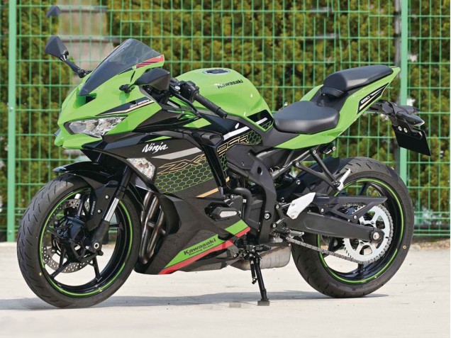 2019-2025 Kawasaki ZX25R ZX-25R Motorcycle Fairings - Green Black Red Honeycomb