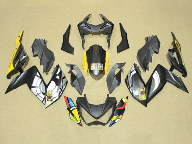 2015-2016 Kawasaki Z250/Z300 Motorcycle Fairings - Grey Yellow Blue Red White