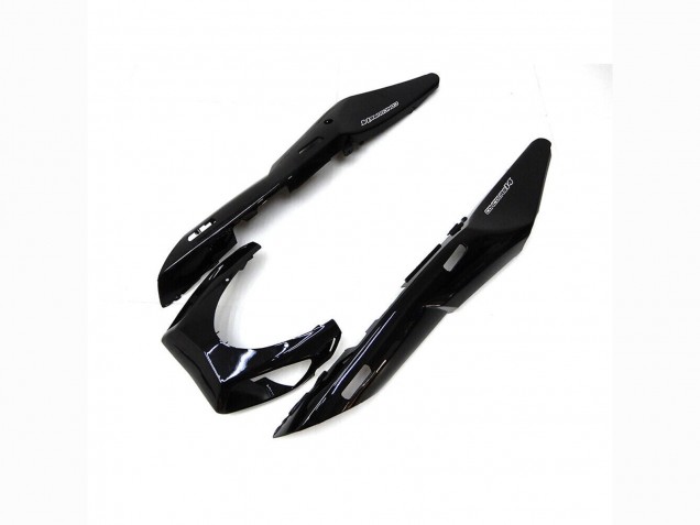 2007-2009 Kawasaki GTR1400/ZG1400 Motorcycle Fairings - Matte Black Green Lines