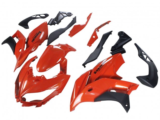 2015-2021 Kawasaki Versys 650 Motorcycle Fairings - Red Matte Black