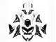 2022-2025 Kawasaki Versys 650 Motorcycle Fairings - Glossy Black White