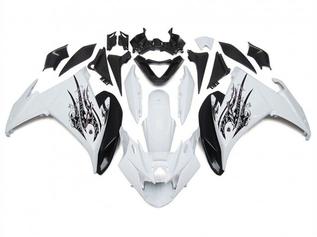 2009-2015 Yamaha FZ6R Motorcycle Fairings - White Black