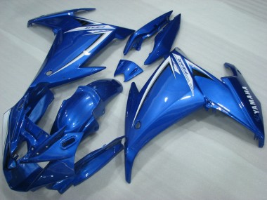 2009-2015 Yamaha FZ6R Motorcycle Fairings - Blue White