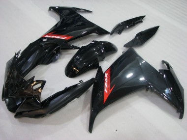 2009-2015 Yamaha FZ6R Motorcycle Fairings - Glossy Black Red