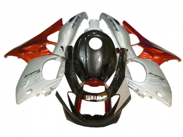 1996-2007 Yamaha YZF600R Thundercat Motorcycle Fairings - Black Silver Burnt Orange