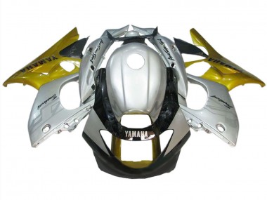 1996-2007 Yamaha YZF600R Thundercat Motorcycle Fairing - Silver Gold Glossy Black
