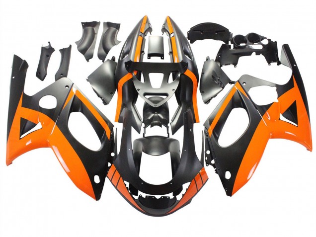 1996-2007 Yamaha YZF600R Thundercat Motorcycle Fairings - Black Orange