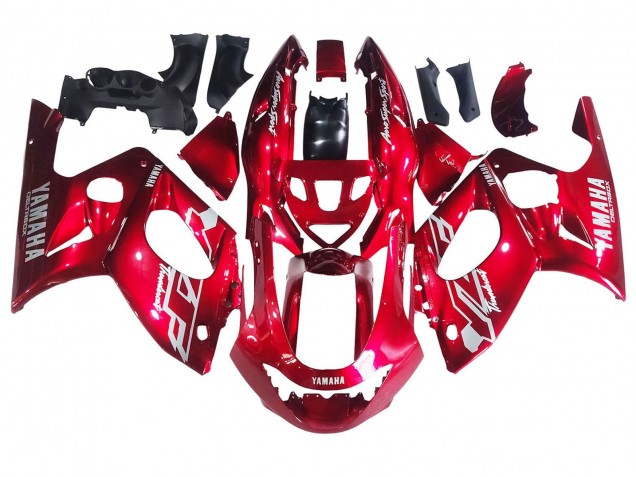 1996-2007 Yamaha YZF600R Thundercat Motorcycle Fairings - Red White Thunderace