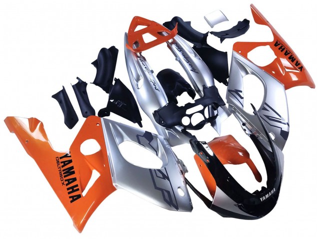 1996-2007 Yamaha YZF600R Thundercat Motorcycle Fairings - Orange Grey Glossy Black