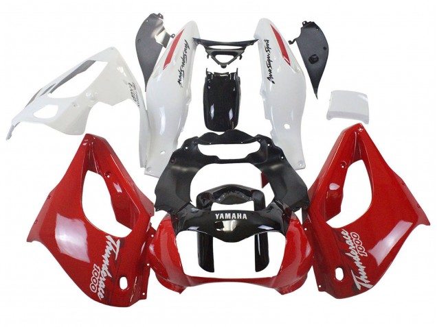 1997-2007 Yamaha YZF 1000R Thunderace Motorcycle Fairings - Red Black White Thunderace