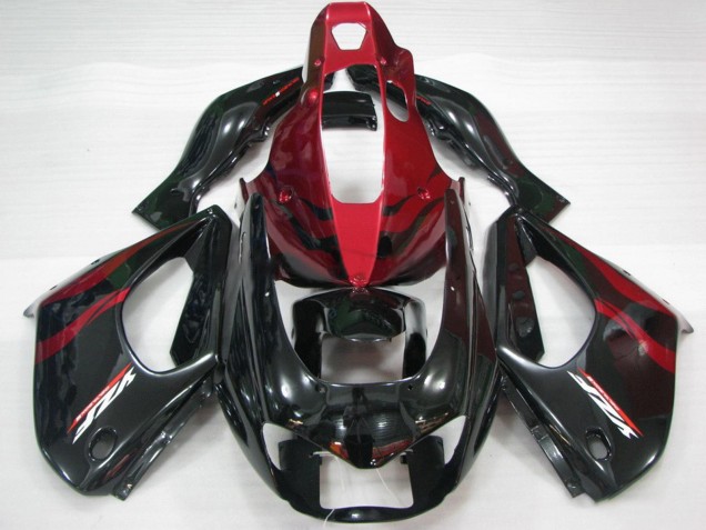 1997-2007 Yamaha YZF 1000R Thunderace Motorcycle Fairings - Red Black