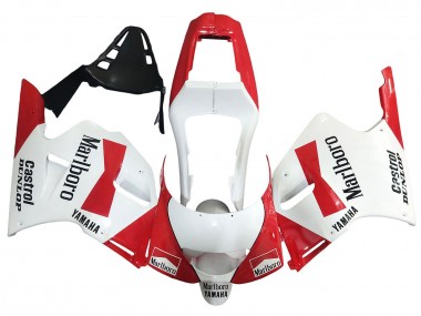 1991-1994 Yamaha TZR250 3XV Motorcycle Fairings - White Red Marlboro Castrol Dunlop