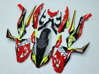 2017-2021 Yamaha XMAX300 Motorcycle Fairings - Red Yellow Black Shark 46