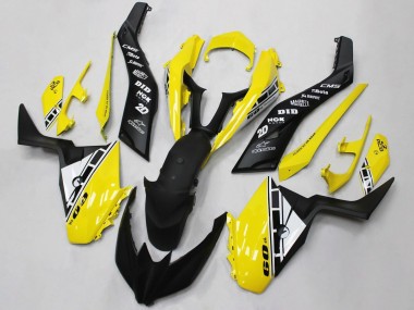 2017-2021 Yamaha XMAX300 Motorcycle Fairings - Yellow White Black
