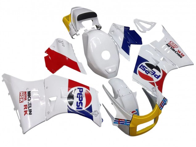 1984-1987 Suzuki RG400 RG500 RG400/500 Motorcycle Fairings - White Red Blue Yellow Motul Michelin Pepsi