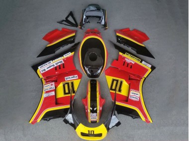 1984-1987 Suzuki RG400 RG500 RG400/500 Motorcycle Fairings - Red Yellow Black 10