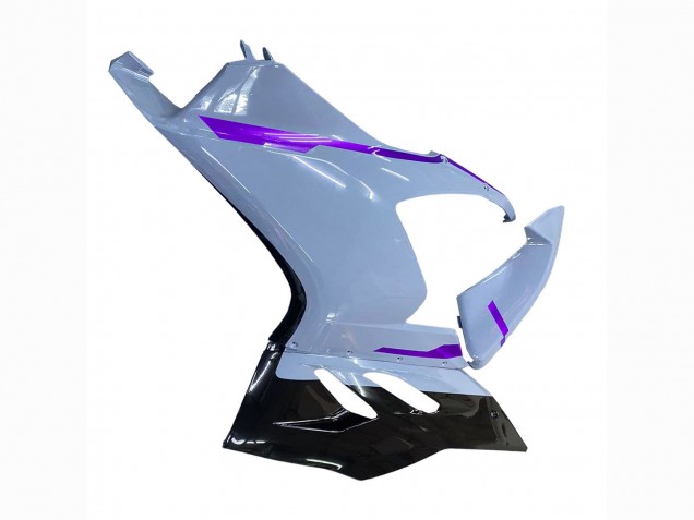 2020-2024 Ducati Panigale V2 Motorcycle Fairings - Glossy Grey Purple Glossy Black