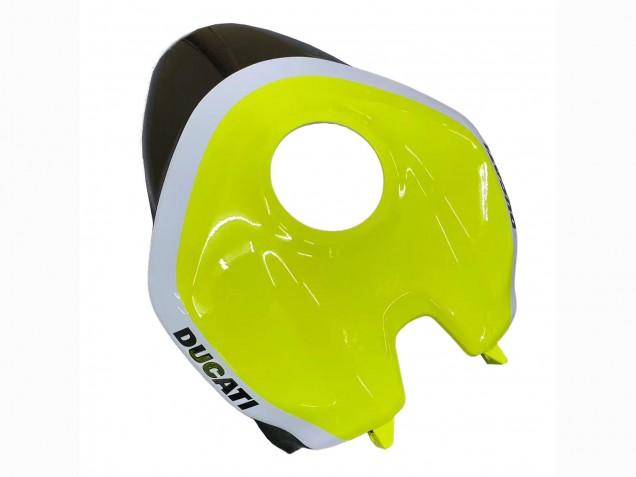 2020-2024 Ducati Panigale V2 Motorcycle Fairings - White Lime Green Glossy Black Stein Dinse VR 46