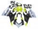 2020-2024 Ducati Panigale V2 Motorcycle Fairings - White Lime Green Glossy Black Stein Dinse VR 46