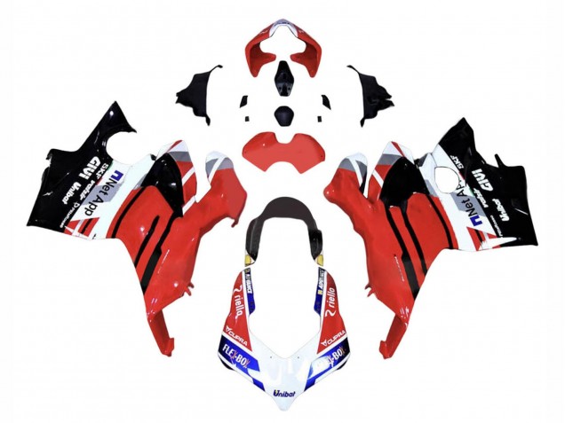 2018-2019 Ducati Panigale V4 V4S Motorcycle Fairings - Red Blue Glossy Black Flex-Box Givi