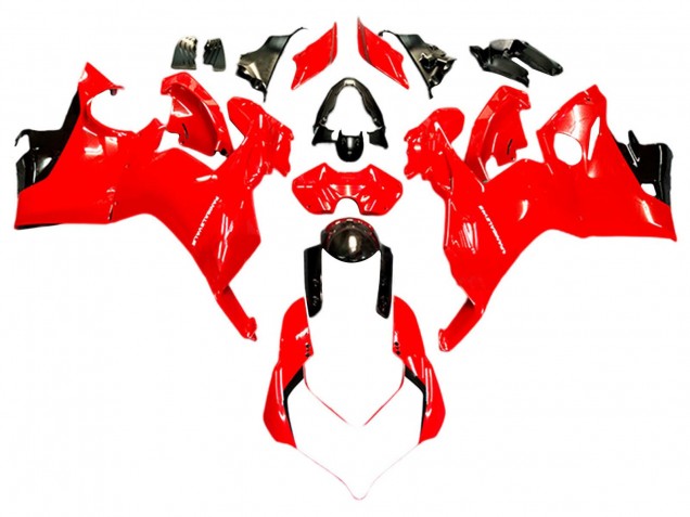 2018-2019 Ducati Panigale V4 V4S Motorcycle Fairings - White Red Glossy Black