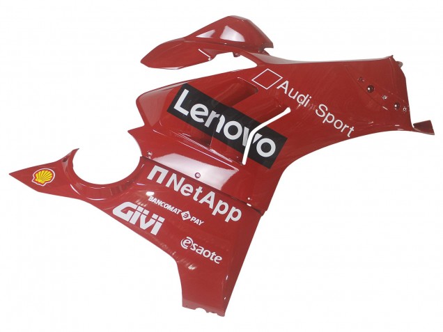 2020-2021 Ducati Panigale V4 V4S Motorcycle Fairing - Red Glossy Black Lenovo 117