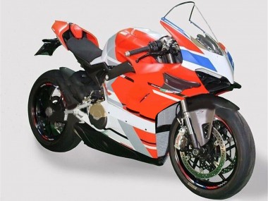 2020-2021 Ducati Panigale V4 V4S Motorcycle Fairings - White Blue Red Glossy Black