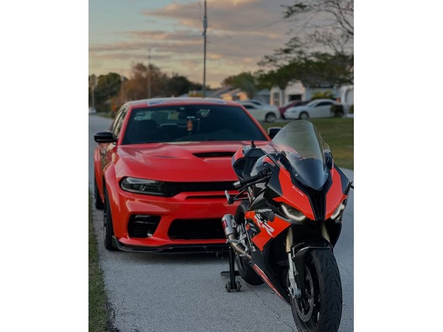 2019-2022 BMW S1000RR Motorcycle Fairings - Red Black
