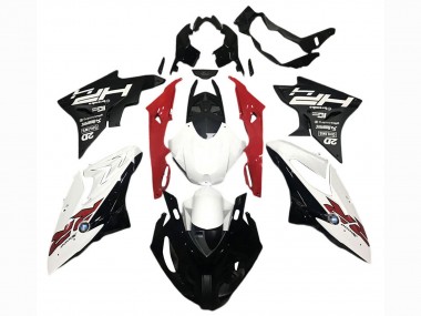 2017-2018 BMW S1000RR Motorcycle Fairings - White Red Matte Black