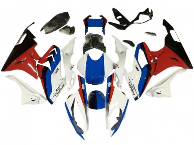2017-2018 BMW S1000RR Motorcycle Fairings - White Blue Red Black