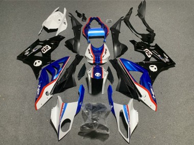 2009-2014 BMW S1000RR Motorcycle Plastics - White Red Blue Glossy Black