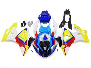 2009-2014 BMW S1000RR Motorcycle Fairings - White Red Blue Yellow