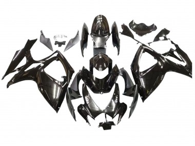 2006-2007 Suzuki GSXR 600 / GSXR 750 Motorcycle Fairings - Glossy Black