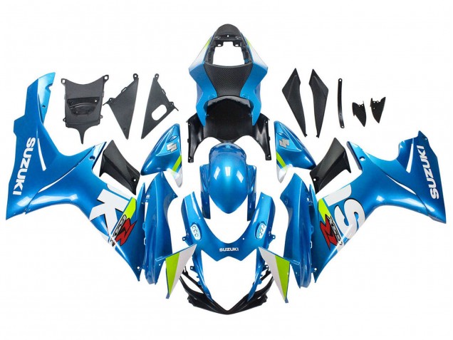 2011-2024 Suzuki GSXR 600 / GSXR 750 Motorcycle Fairings - Light Blue Green White Red