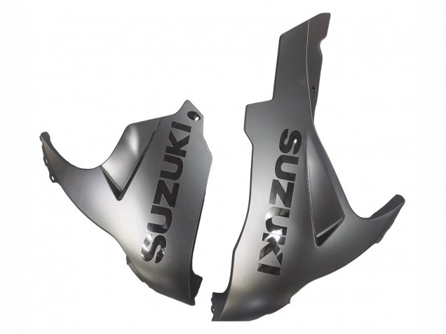 2011-2024 Suzuki GSXR 600 / GSXR 750 Motorcycle Fairings - Matte Black Glossy Black White Decal