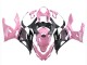 2018-2024 Kawasaki Ninja 400 Motorcycle Fairings - Pink Matte Black Honeycomb