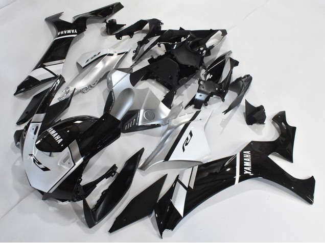 2020-2025 Yamaha YZF 1000 R1 Motorcycle Fairings - Silver White Glossy Black