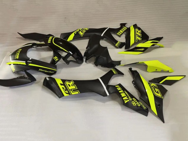 2020-2025 Yamaha YZF 1000 R1 Motorcycle Fairings - Glossy Black Fluorescent Yellow