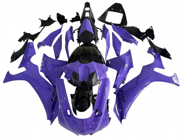 2020-2025 Yamaha YZF 1000 R1 Motorcycle Fairings - Purple Glossy Black