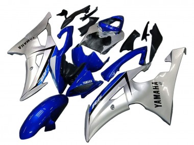 2008-2016 Yamaha YZF 600 R6 Motorcycle Fairings - Silver Blue