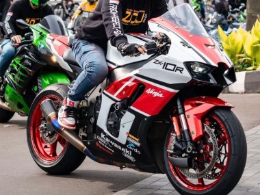 2021-2025 Kawasaki ZX10R Motorcycle Fairings - White Red Black