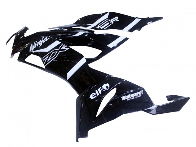 2019-2022 Kawasaki ZX6R Motorcycle Fairings - Glossy Black White