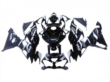 2019-2022 Kawasaki ZX6R Motorcycle Fairings - Glossy Black White